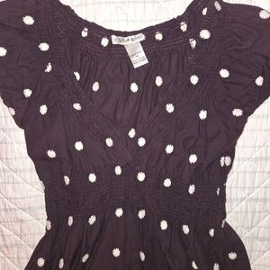 Purple Polka Dot Dress